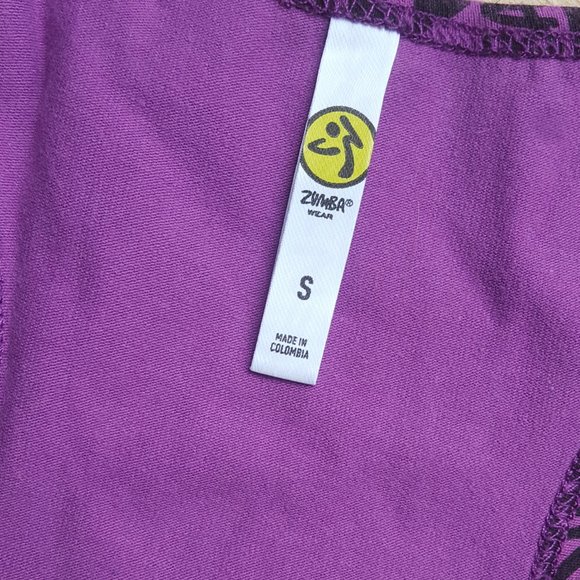 ZUMBA® WEAR Purple Racer Back Top for women size S (Spicy) - Picture 3 of 3